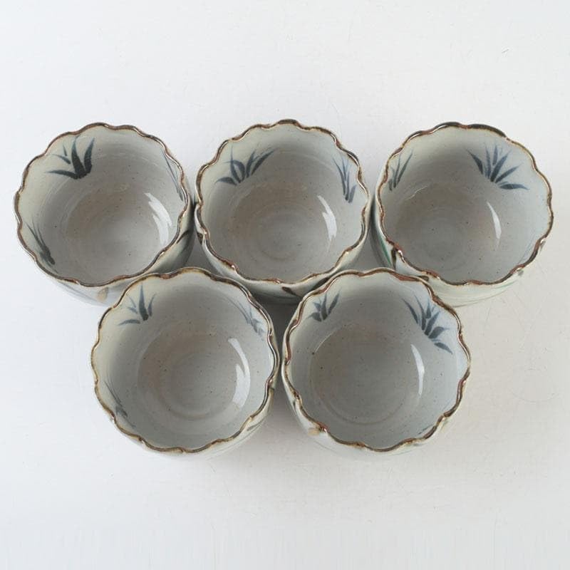 和食器 茶懐石 幸兵衛窯 芦文 小鉢 五客 共箱 N 9373 Yahoo!